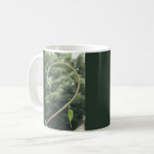 Prunkwinde Ranke und Blatt Kaffeetasse (Vorderseite Links)