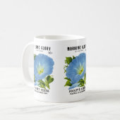 Prunkwinde Vintage-Samenpaket Kaffeetasse (Vorderseite Links)