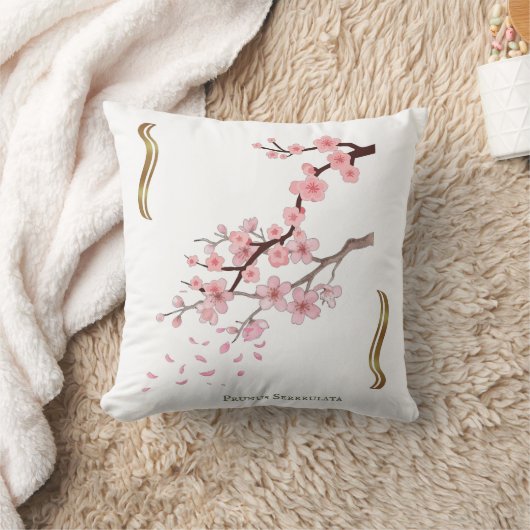 Prunus Serrulata T coussin Kissen (Decke)