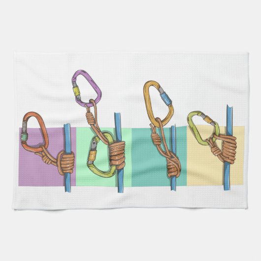 PRUSIK Thirdhand, Manchard, Klemheist, Bachmann Geschirrtuch (Horizontal)