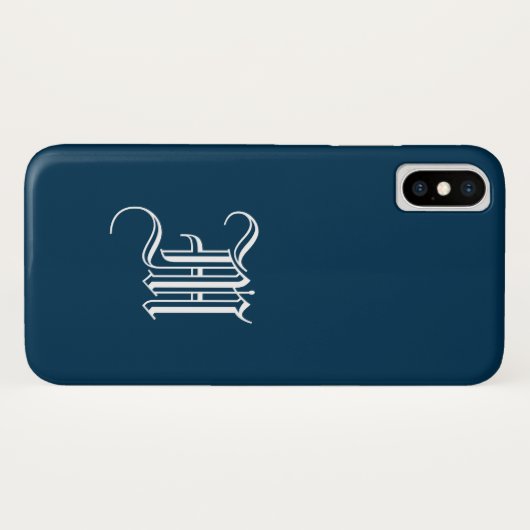 PRUSSIAN BLUE Solid Background iPhone X Fall Case-Mate iPhone Hülle (Rückseite (Horizontal))