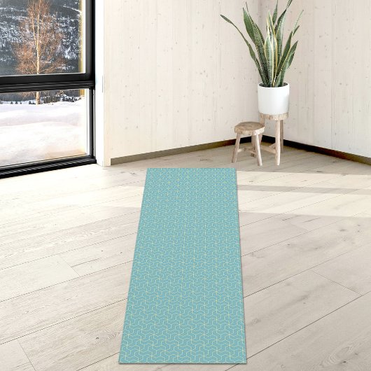 Prussian Cube Pattern Yoga Mat Yogamatte
