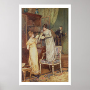 Pry Eyes, 1901 (w/c erhöht mit weiß) Poster