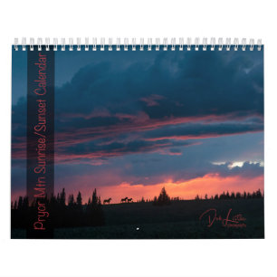 Pryor Mountain Sunrise & Sunset Kalender
