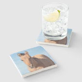 Pryor Mountain Wild Mustang Foal Steinuntersetzer (Seitenansicht)