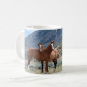 Pryor Mountain Wilde Pferde Tasse (Vorderseite Links)