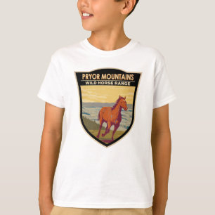Pryor Mountains Wildes Pferd Reichweite Vintag T-Shirt