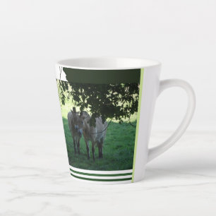 Przewalski Pferde Collage Latte Tasse
