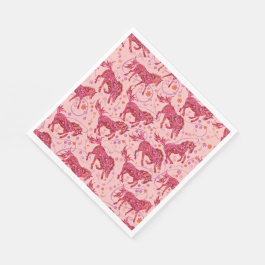 Przewalski Pferde Napkins Serviette (Ecke)