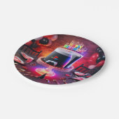 PS5-Party-Teller Pappteller (Schrägansicht)