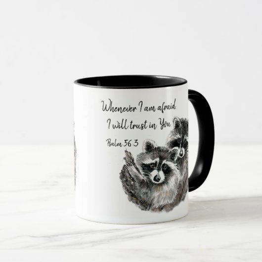 PS 56:3 Wenn ich befürchte, dass ich auf Ihr Zitat Tasse (VorderseiteRechts)