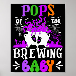 Ps des brauenden Babys Dad To Be Halloween Poster