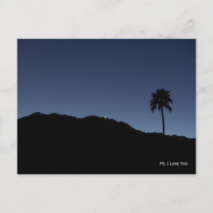 PS, ich Liebe Sie - Palm Springs in Shadows Postkarte