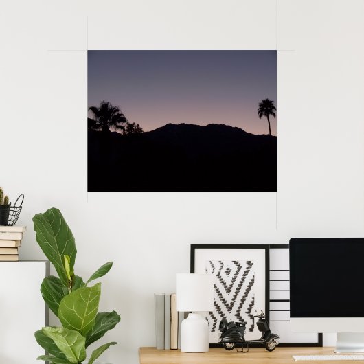 PS, ich Liebe Sie, Palmfedern, Berge Poster (Heimbüro)