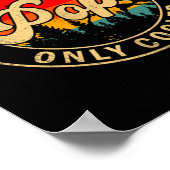 Ps Like A Grandpa Only Cooler Retro For Papa Grand Poster (Ecke)