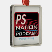 Ps-Nation - Logo-Verzierung Silbernes Ornament (Rechts)