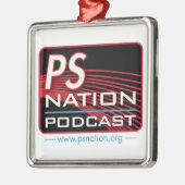 Ps-Nation - Logo-Verzierung Silbernes Ornament (Links)