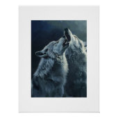 PS Nature Designs, Howling Wolves Poster Art (Vorderseite)
