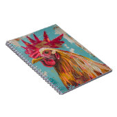 PS Nature Designs, Schönes BoHo-Rooster-Notebook Notizblock (Rechte Seite)