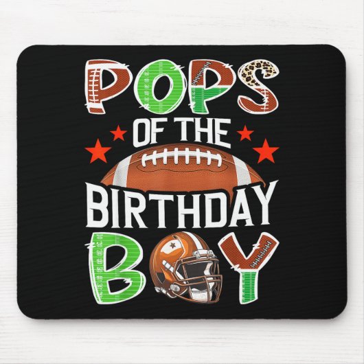 Ps Of The Birthday Boy Game Day Football Lover Mousepad (Vorne)