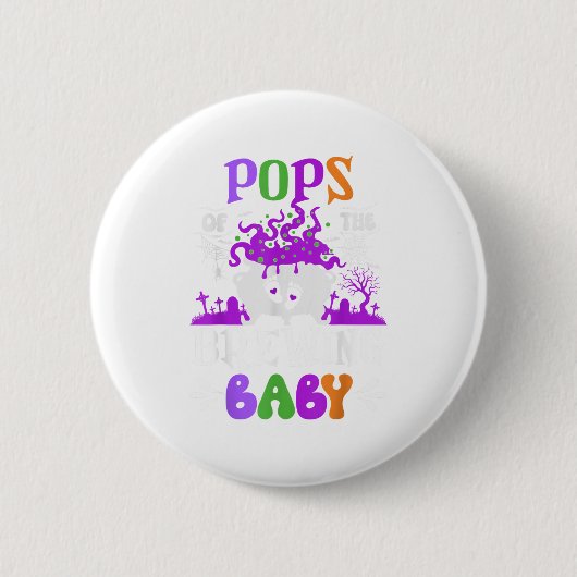 Ps Of The Brewing Baby Dad To Be Halloween  Button (Vorderseite)