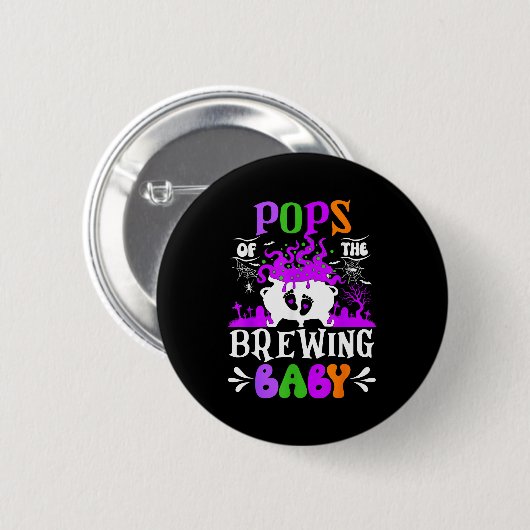 Ps Of The Brewing Baby Dad To Be Halloween  Button (Vorne & Hinten)