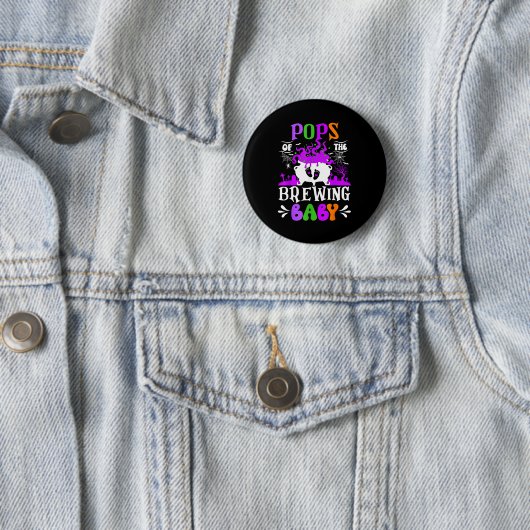 Ps Of The Brewing Baby Dad To Be Halloween  Button (Beispiel)