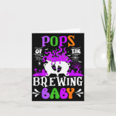 Ps Of The Brewing Baby Dad To Be Halloween  Karte (Vorderseite)