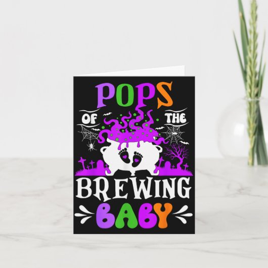 Ps Of The Brewing Baby Dad To Be Halloween Karte (Vorderseite)