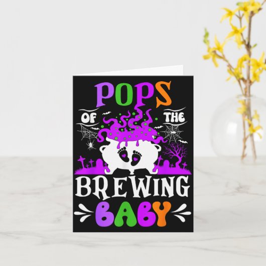 Ps Of The Brewing Baby Dad To Be Halloween  Karte (Gelbe Blume)