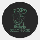 Ps Of The Silly Goose First Birthday Family Matchi Runder Aufkleber (Vorderseite)