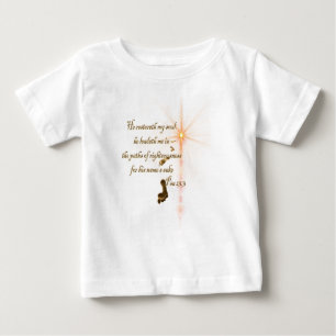 Psa 23.3 Der Herr ist mein Schäfer Baby T-shirt