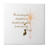 Psa 23.3 Der Herr ist mein Schäfer Fliese (Vorderseite)