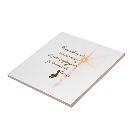 Psa 23.3 Der Herr ist mein Schäfer Fliese (Seite)