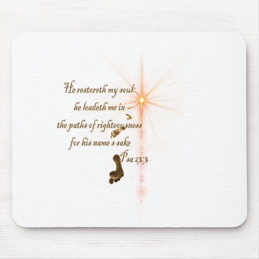 Psa 23.3 Der Herr ist mein Schäfer Mousepad (Vorne)