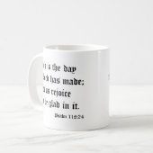 Psalm118: 24 kaffeetasse (Vorderseite Links)