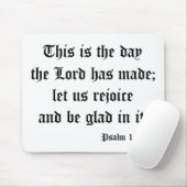 Psalm118: 24 mousepad (Mit Mouse)