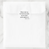 Psalm118:24 Runder Aufkleber (Tasche)