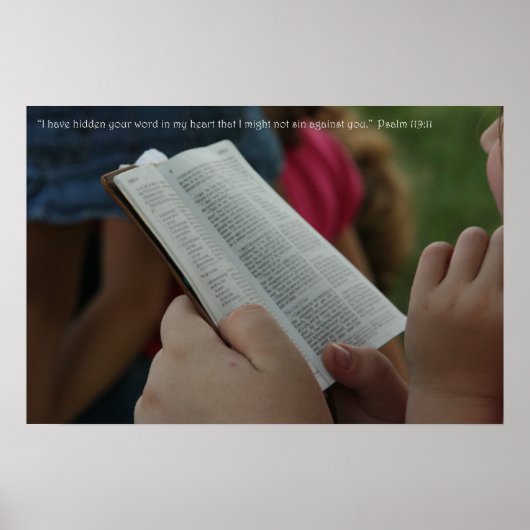 Psalm119:11 Poster (Vorne)