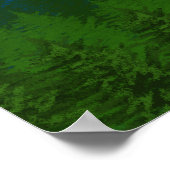 Psalm121 Bibelverse Sicht auf die Berge Poster (Ecke)