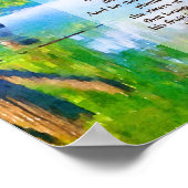 Psalm1:1-3 Gesegnet ist der Mann Christlich Poster (Ecke)