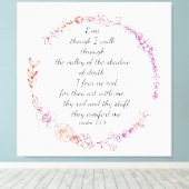 Psalm23:4 Leinwand (Insitu (Holzboden))