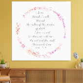 Psalm23:4 Leinwand (Insitu (Wohnzimmer))