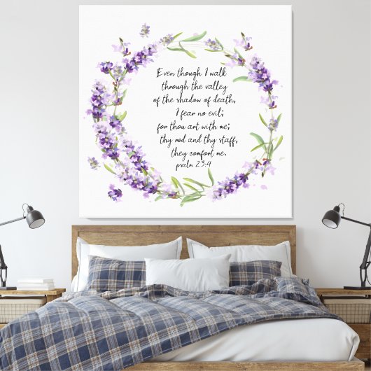 Psalm23:4 Leinwand (Insitu (Schlafzimmer))