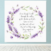 Psalm23:4 Leinwand (Insitu (Holzboden))