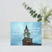 Psalm 100:2 Serbe dem Herrn mit Freude ... Postkarte (Stehend Vorderseite)