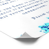 Psalm 100:4-5 Abstrakte Schrift Wand Poster (Ecke)