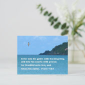 Psalm 100:4 postkarte (Stehend Vorderseite)