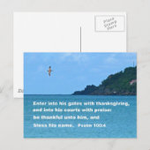 Psalm 100:4 postkarte (Vorne/Hinten)