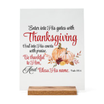 Psalm 100:4 Trete mit Erntedank in seine Tore